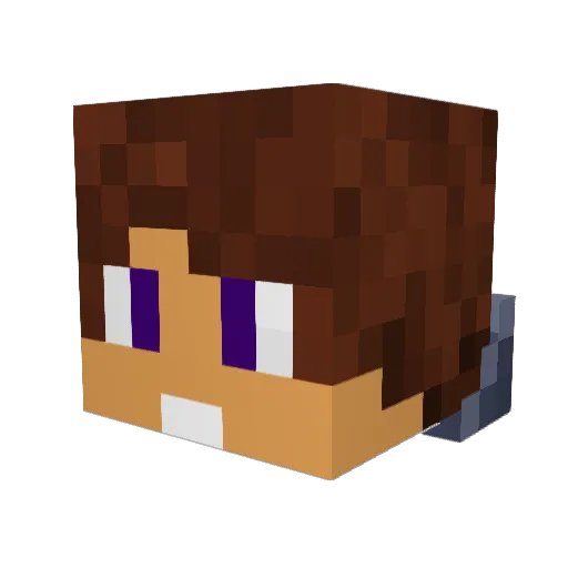 fayazix Minecraft avatar head, 3D render