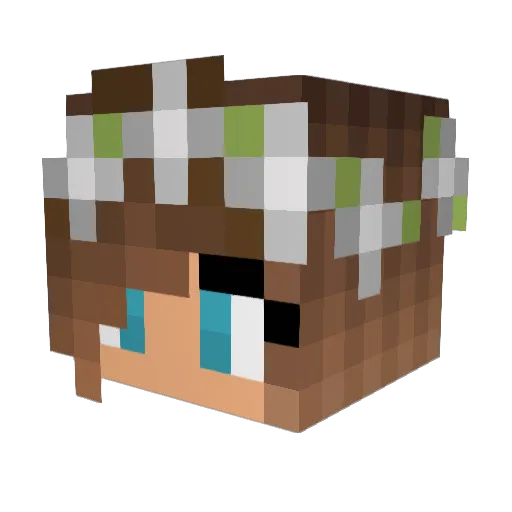 faye122 Minecraft avatar head, 3D render