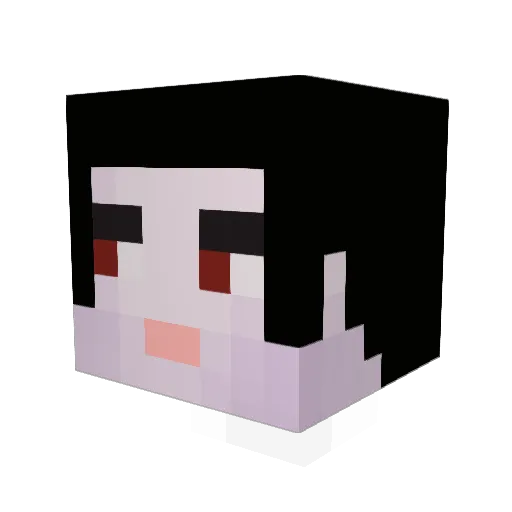 fayero Minecraft avatar head, 3D render