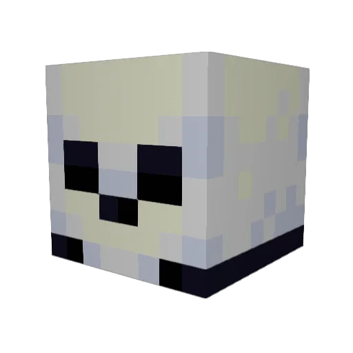 faysov Minecraft avatar head, 3D render
