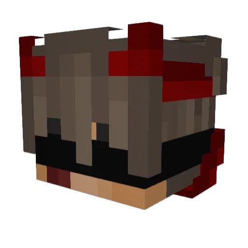 fazer74 Minecraft avatar head, 3D render