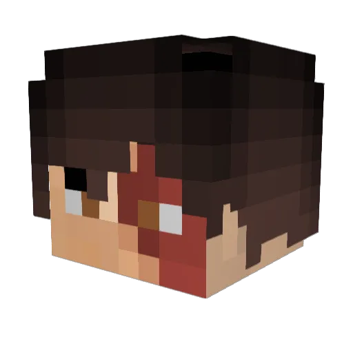 fazo96 Minecraft avatar head, 3D render