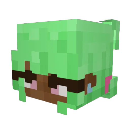 fazoher Minecraft avatar head, 3D render
