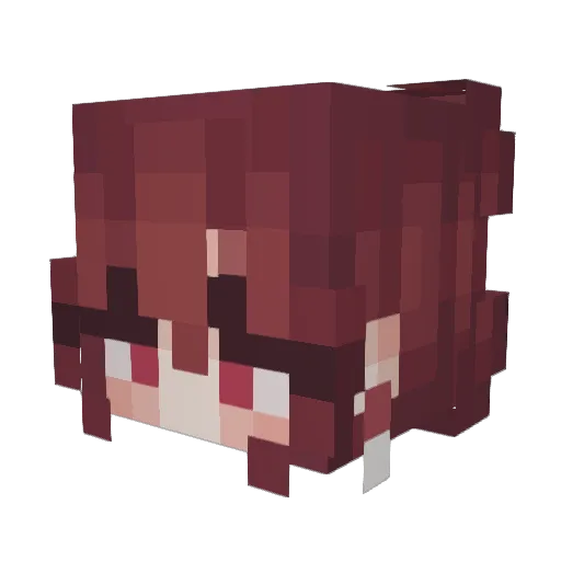 fbella Minecraft avatar head, 3D render