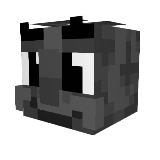 fbkl Minecraft avatar head, 3D render