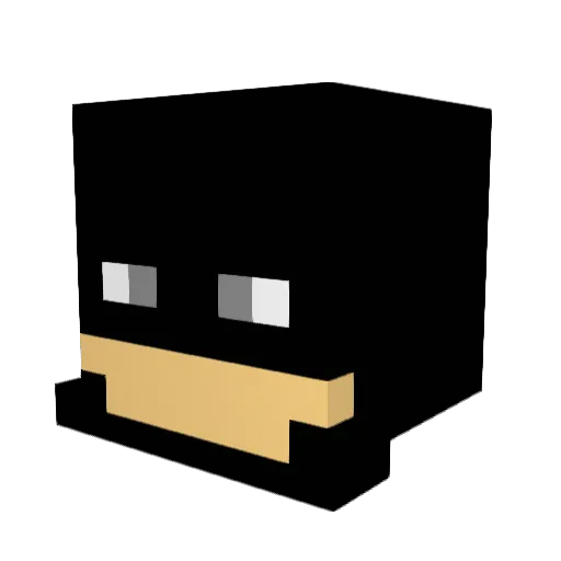 fblankenship Minecraft avatar head, 3D render