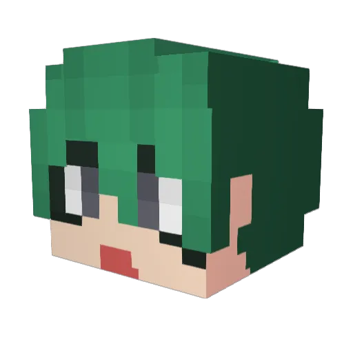 fbrlrud_ Minecraft avatar head, 3D render