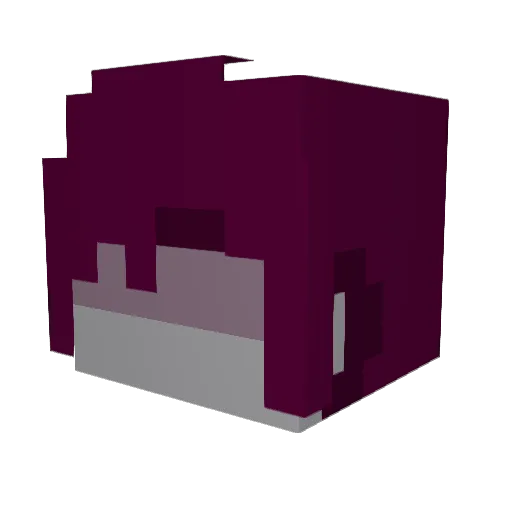 fc641 Minecraft avatar head, 3D render