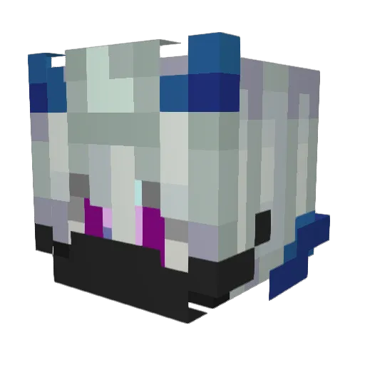 fcbia Minecraft avatar head, 3D render