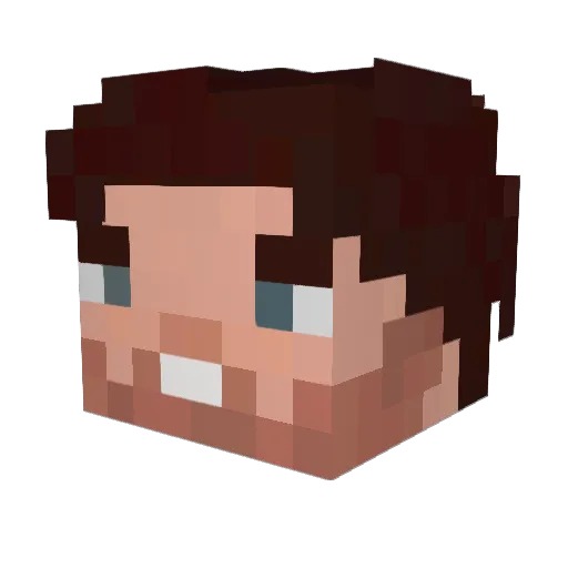 fcbjk55 Minecraft avatar head, 3D render