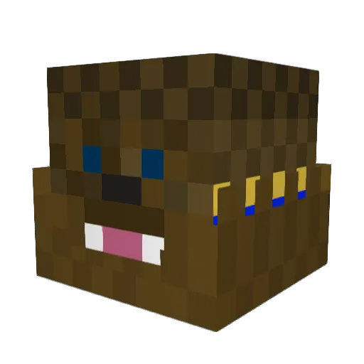 fchewie Minecraft avatar head, 3D render