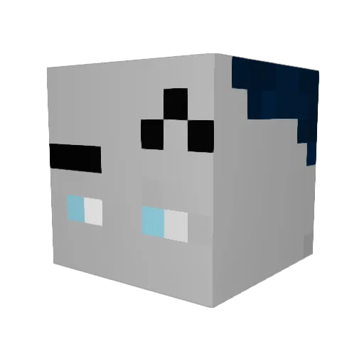 fcholly Minecraft avatar head, 3D render