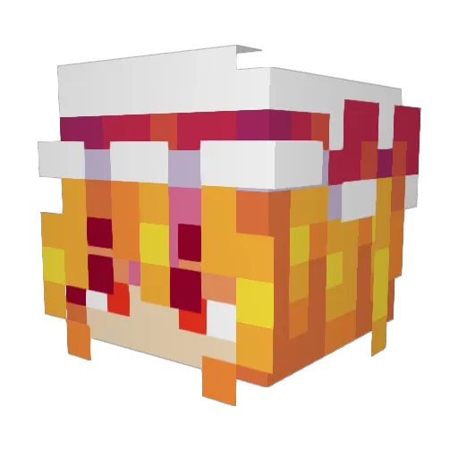 fclipe Minecraft avatar head, 3D render