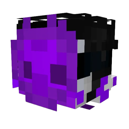 fcwem Minecraft avatar head, 3D render