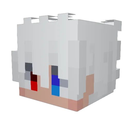 fczika Minecraft avatar head, 3D render