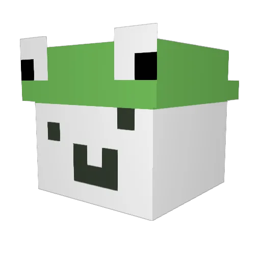 fd_susana Minecraft avatar head, 3D render