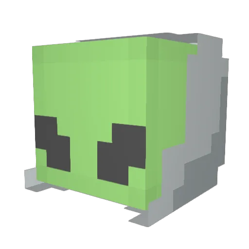 fdanhuuhduw Minecraft avatar head, 3D render