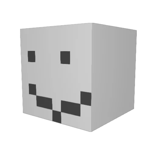 fdatot Minecraft avatar head, 3D render