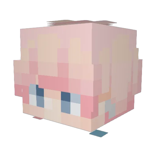fdaud1 Minecraft avatar head, 3D render