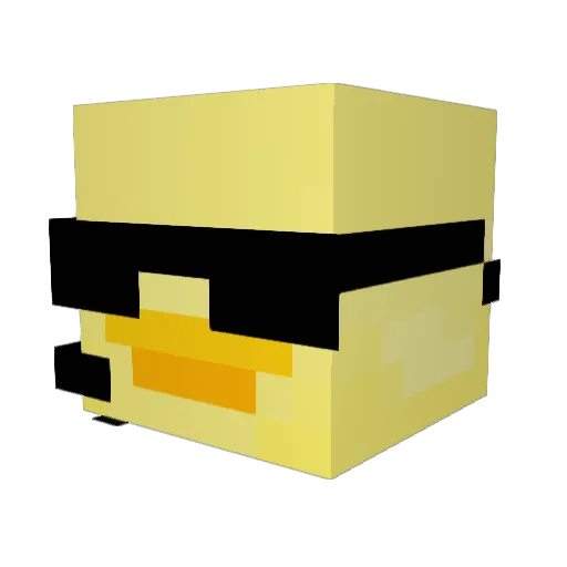 fdel51 Minecraft avatar head, 3D render