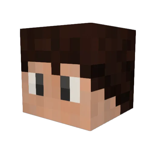 fdgdvru Minecraft avatar head, 3D render