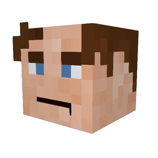 fdqrz Minecraft avatar head, 3D render