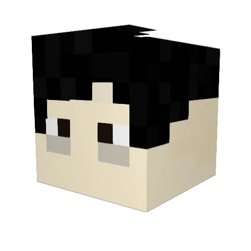 feLfeL_ Minecraft avatar head, 3D render