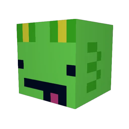 feab Minecraft avatar head, 3D render