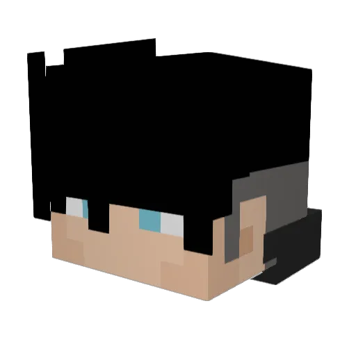 feacke Minecraft avatar head, 3D render