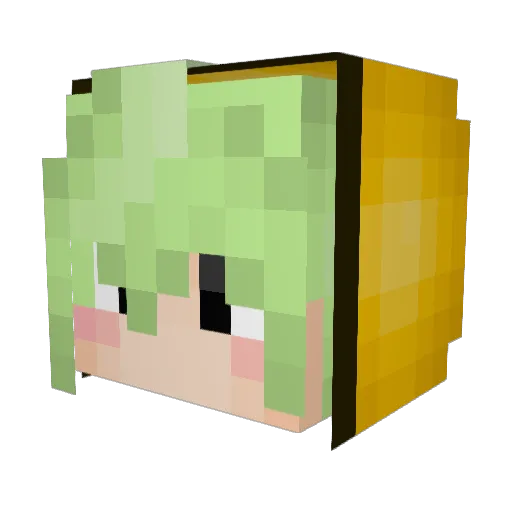 feafrea Minecraft avatar head, 3D render
