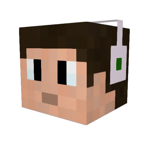 feagor Minecraft avatar head, 3D render