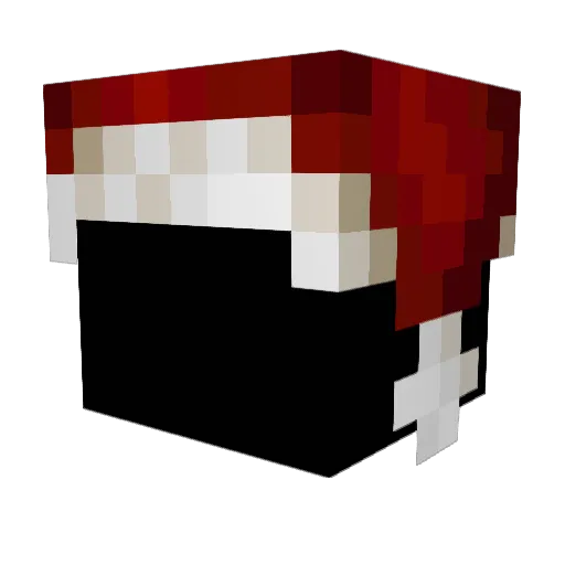 fearblue Minecraft avatar head, 3D render