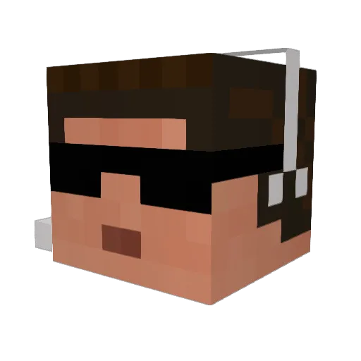 fearitzfizz Minecraft avatar head, 3D render