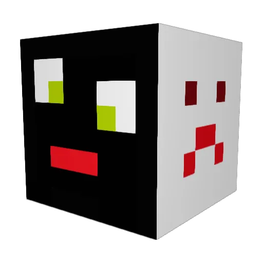 fearlesspillow Minecraft avatar head, 3D render