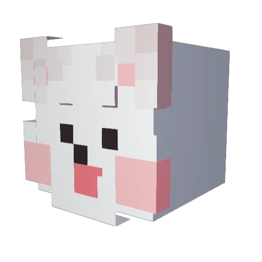 fearlesspoby Minecraft avatar head, 3D render