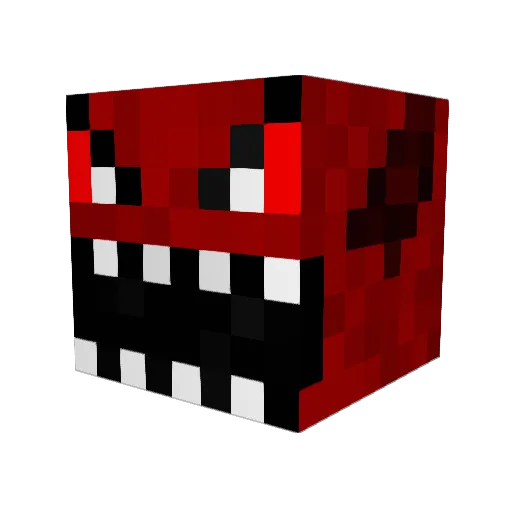 fearnever1 Minecraft avatar head, 3D render