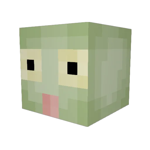 fearsomeLAW Minecraft avatar head, 3D render