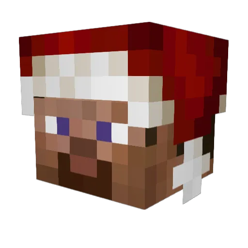 fearstges Minecraft avatar head, 3D render
