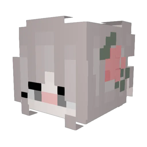 feather1217 Minecraft avatar head, 3D render