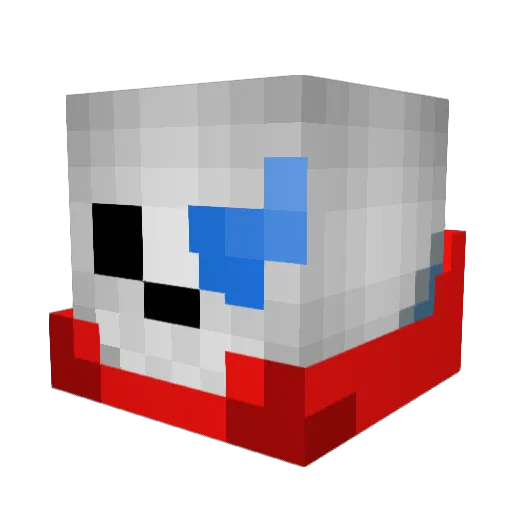 feather12comp Minecraft avatar head, 3D render