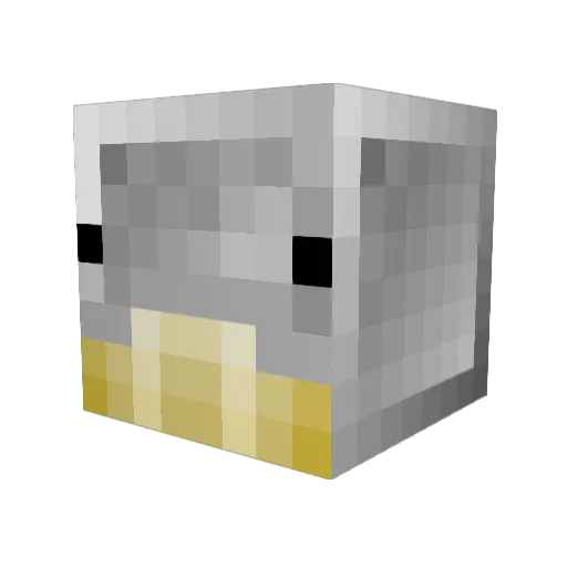 feather222 Minecraft avatar head, 3D render