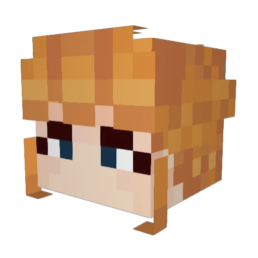 featherine07 Minecraft avatar head, 3D render