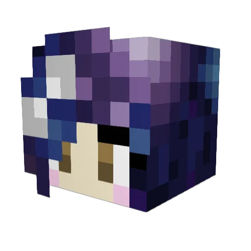 featherofthecrow Minecraft avatar head, 3D render