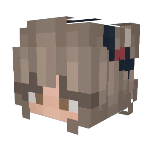 featureping83 Minecraft avatar head, 3D render