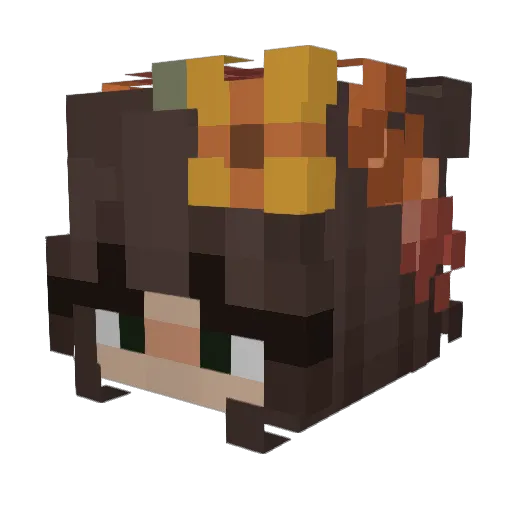 fedNexdotcom Minecraft avatar head, 3D render