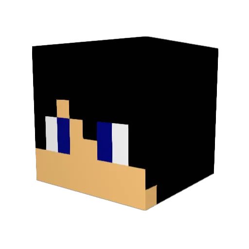 fedepinto Minecraft avatar head, 3D render