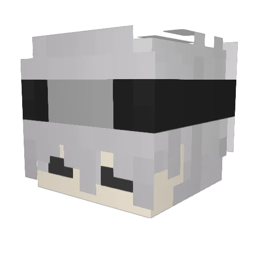 federalismus Minecraft avatar head, 3D render