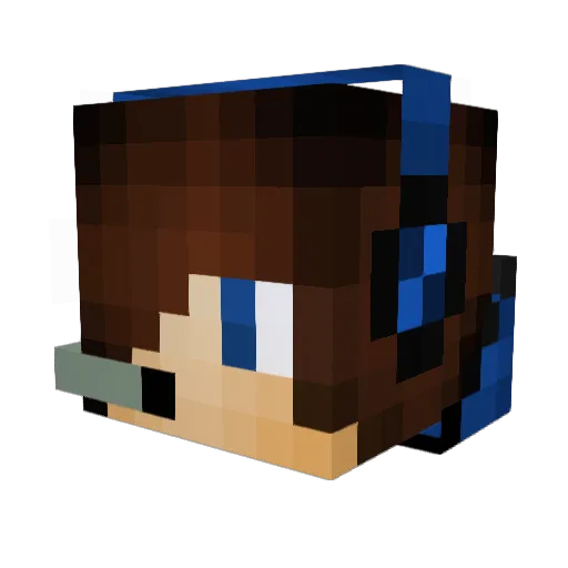 fedetarto Minecraft avatar head, 3D render