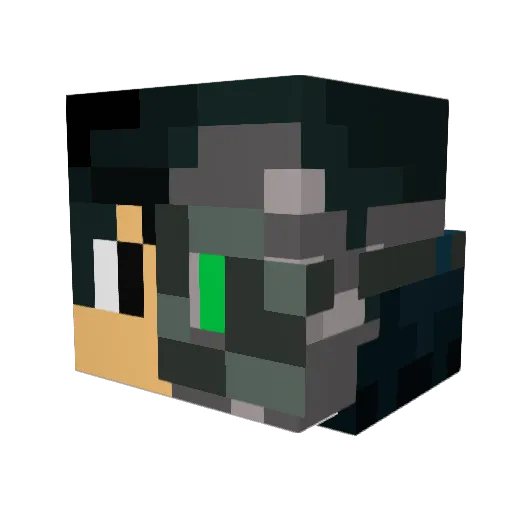 fedor_excellent Minecraft avatar head, 3D render
