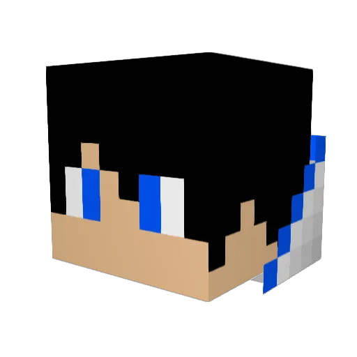fedrix01 Minecraft avatar head, 3D render